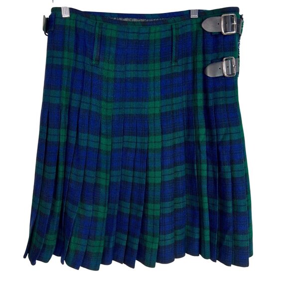 Scottish Black Watch Plaid Highlander Pleated Kilt 34 Wedding Games Festival - Picture 3 of 9